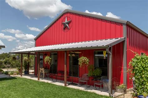 metal building with porch around house|metal building homes interior pictures.